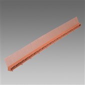 DEN BRAVEN Okapový hřeben s ventilační mřížkou COMB VENTI  85mm*1m černá